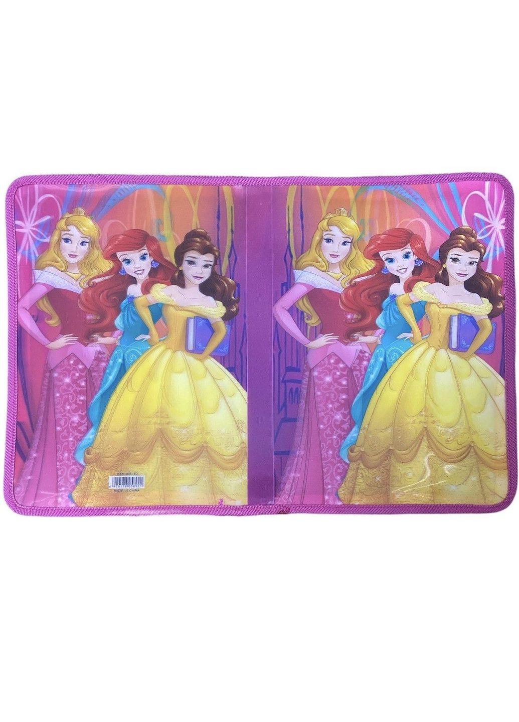 Дитяча 3D папка для зошитів А4 на блискавці, пластикова з яскравим дизайном No Brand (366197789)