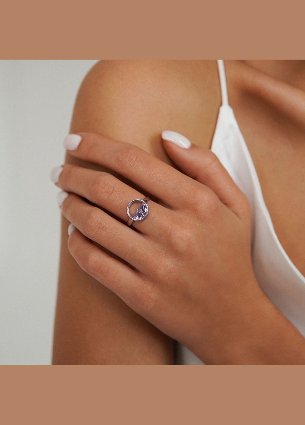 Каблучка Пурпуровий Витончений Горизонт Minimal (338794397)