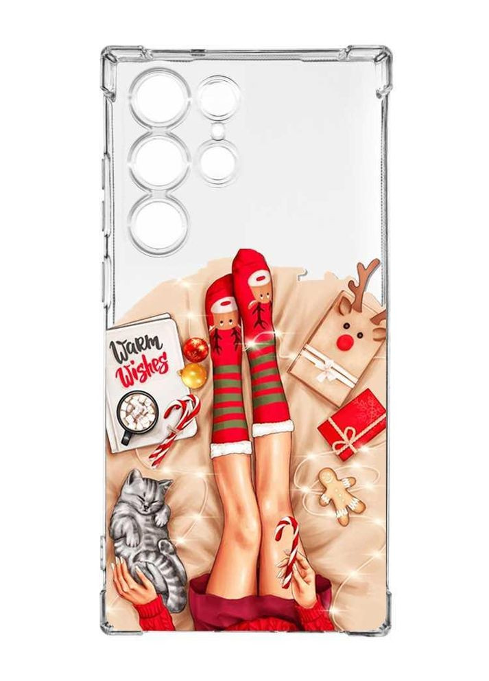 Чохол з потовщеними кутами на Samsung Galaxy S24 Ultra:: Зимові ніжки (принт 187) CASE CONTROL (362966862)