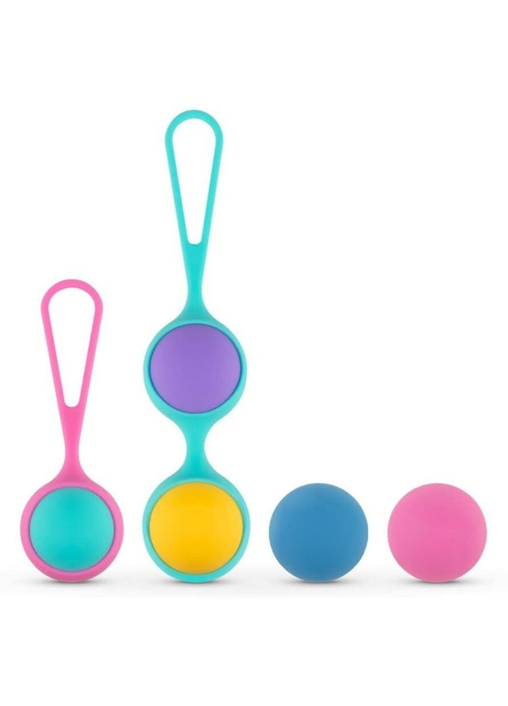 Набор вагинальных шариков : Vita – Kegel Ball Set, масса 40, 50, 60 г, два держателя PMV20 (334000793)