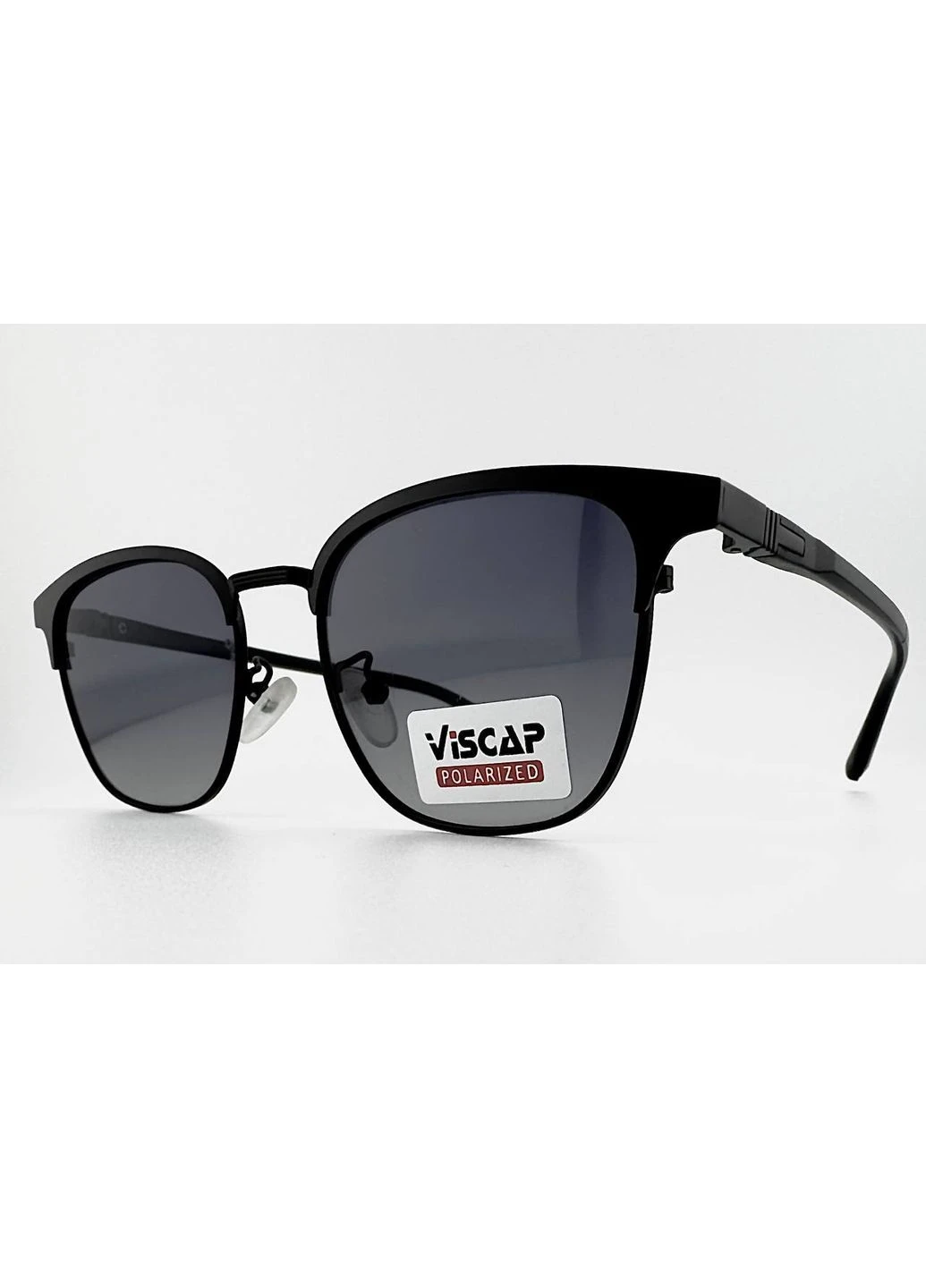 Солнцезащитные Очки 9229 Polarized с Поляризацией Черные в Комбинированной Оправе VISCAP (391938475)