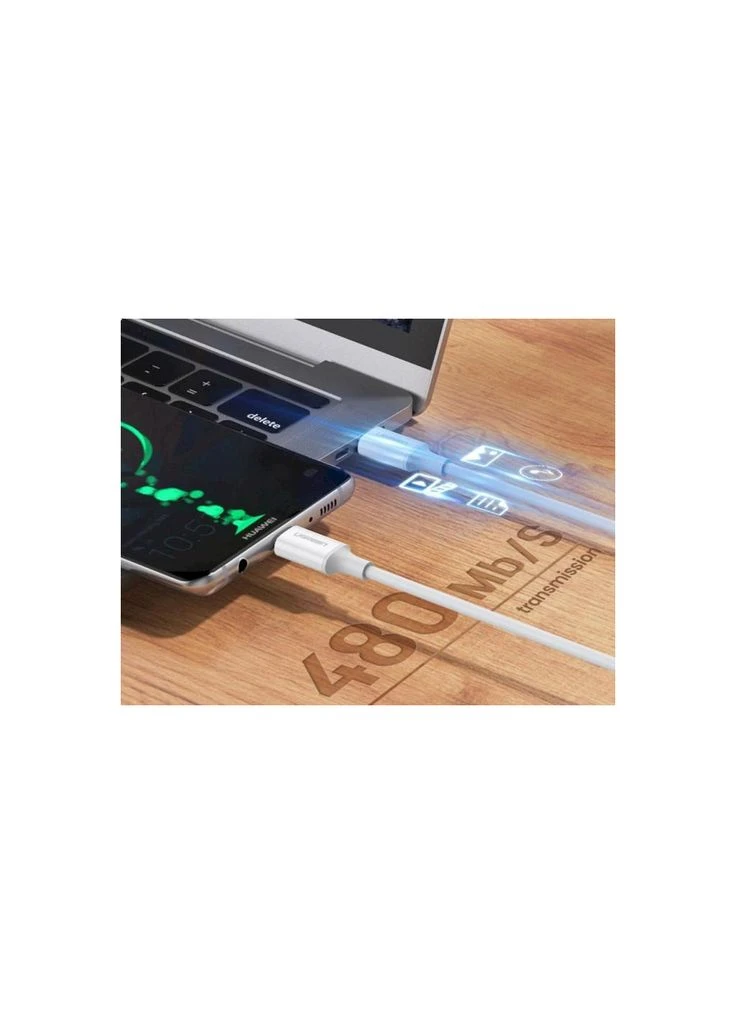 Дата USB-C кабель USB-C 1.5m 5A 100W US300 white (m497353) Ugreen USB-C to USB-C 1.5m 5A 100W US300 white (367069200)