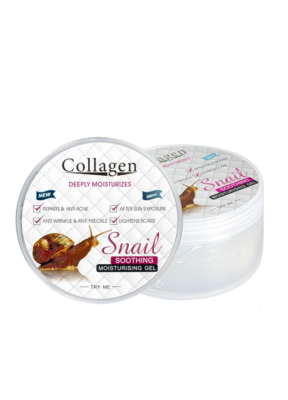 Snail Гель для обличчя й тіла заспокійливий і зволожувальний Collagen 300 мл PM6916 — Крем, Китай (302725372)