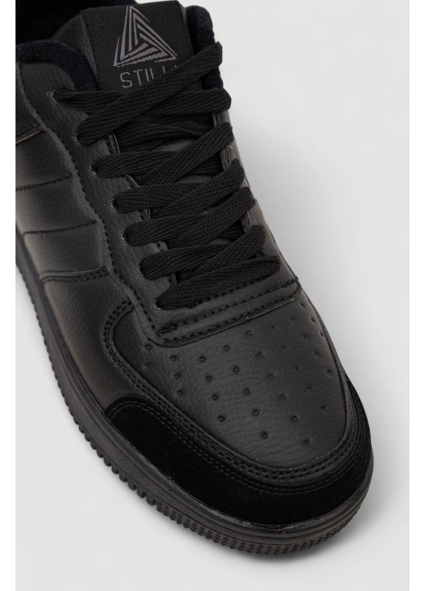 Черные кроссовки мужские зимние на меху, цвет хаки, 248rh201 Ager