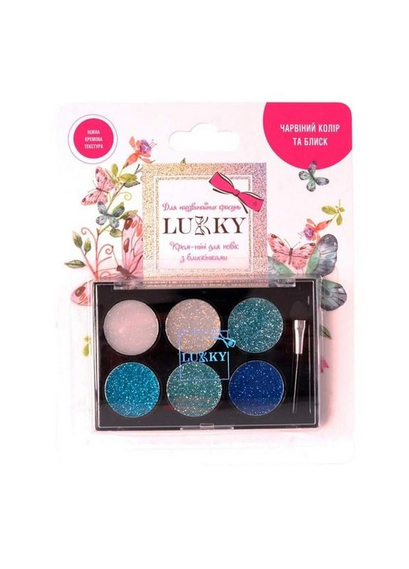 Детский крем-тени для век с блестками T16126 с аппликатором No Brand (339780794)