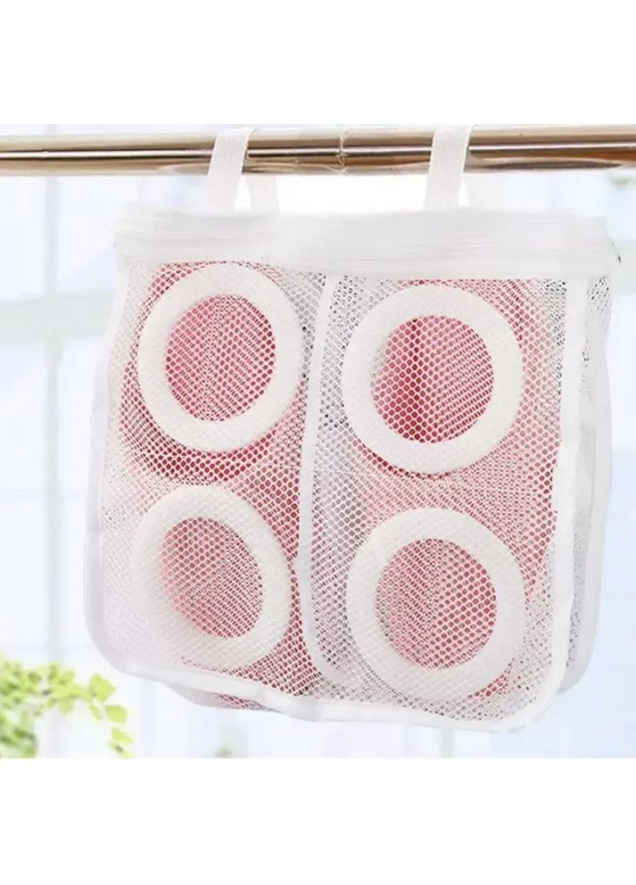 Мішок для прання взуття та іграшок в пральній машині, чохол сітка з 2 відсіками 28х24х8 см and (355889671)