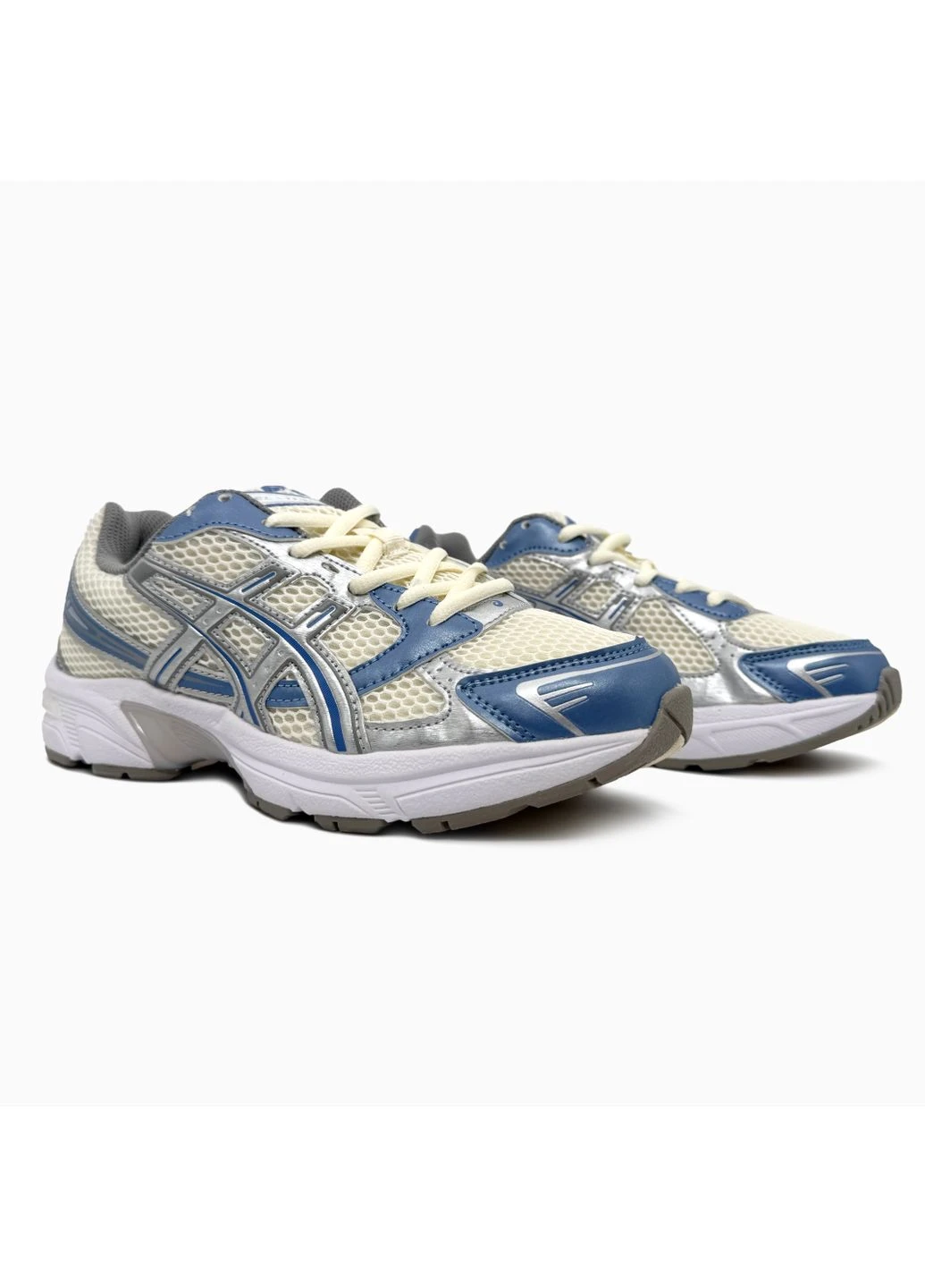 Серые демисезонные кроссовки мужские asics gel-1130 blue/silver асикс гель 1130 серые No Brand