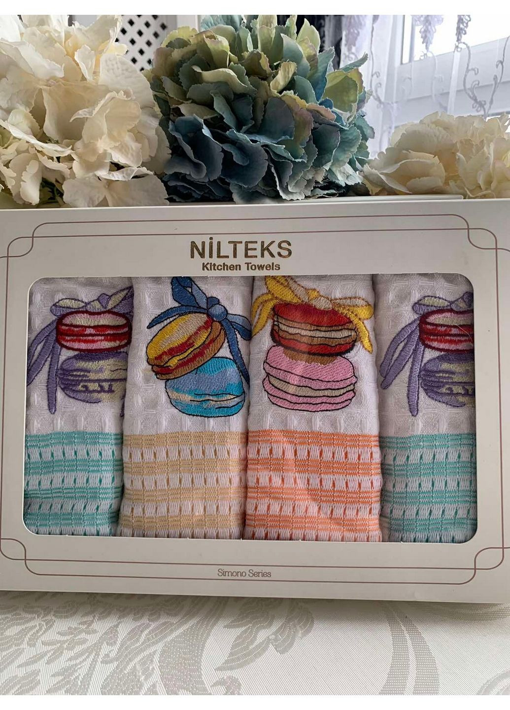 Nilteks вафельные полотенца комбинированный производство - Турция