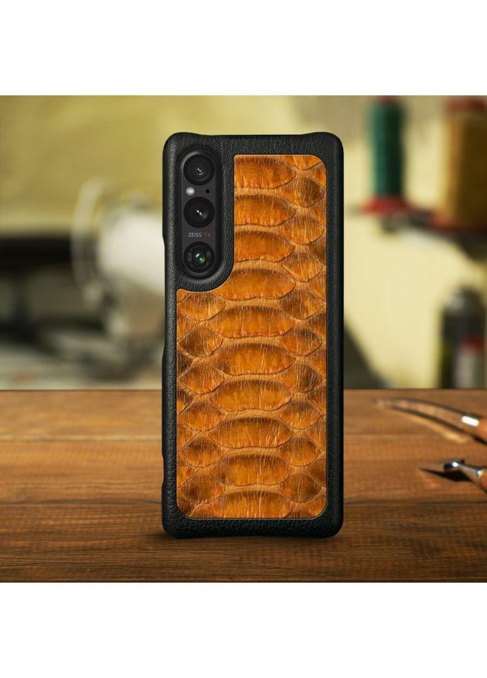 Накладка ExBacker Python Scales для Sony Xperia 1 V Коричневий (79952) Stenk (362376302)