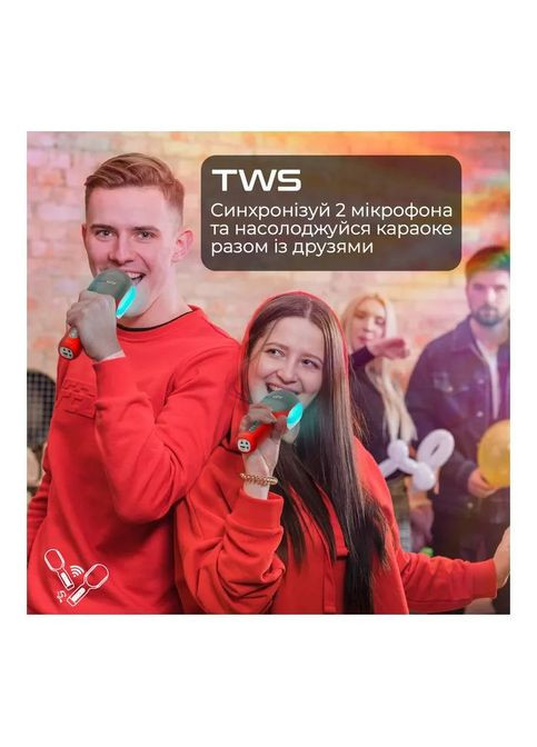 Микрофон (vocalmic.red) Promate VocalMic Bluetooth 2 x AUX LED Red (356149315)