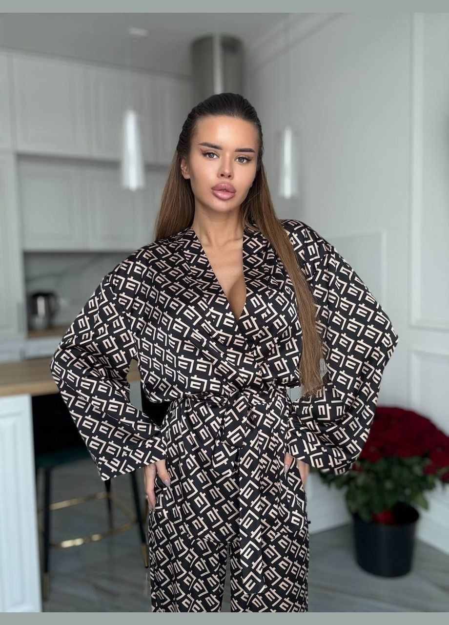 Костюм жіночій в піжамному стилі No Brand (322149236)