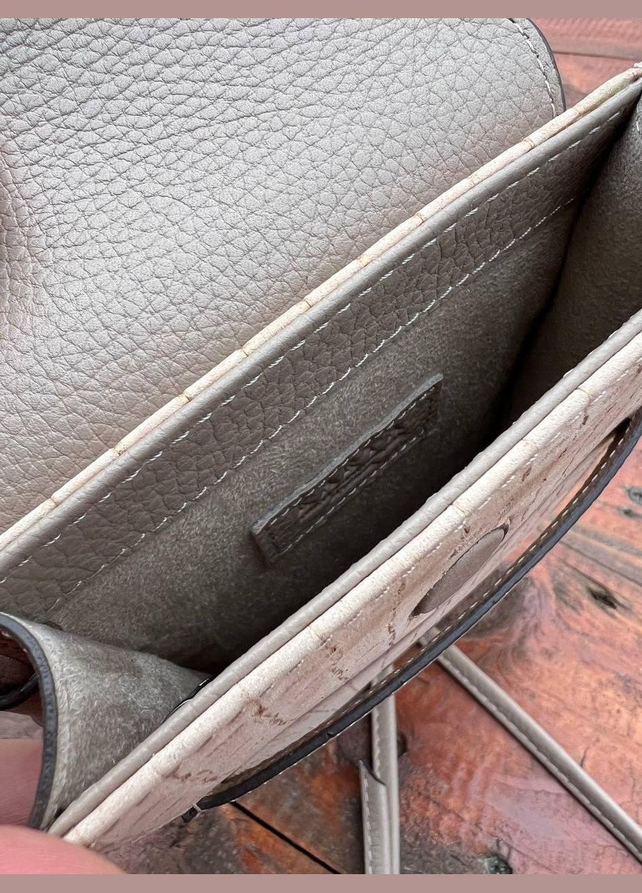 Сумка жіноча для телефону на плече натуральна шкіра бежеваТуреччина Karya (341323000)