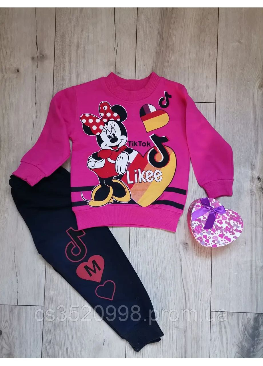 Рожевий дитячий костюм like, tik-tok, для дівчинки, на 2,3,4 роки Sport