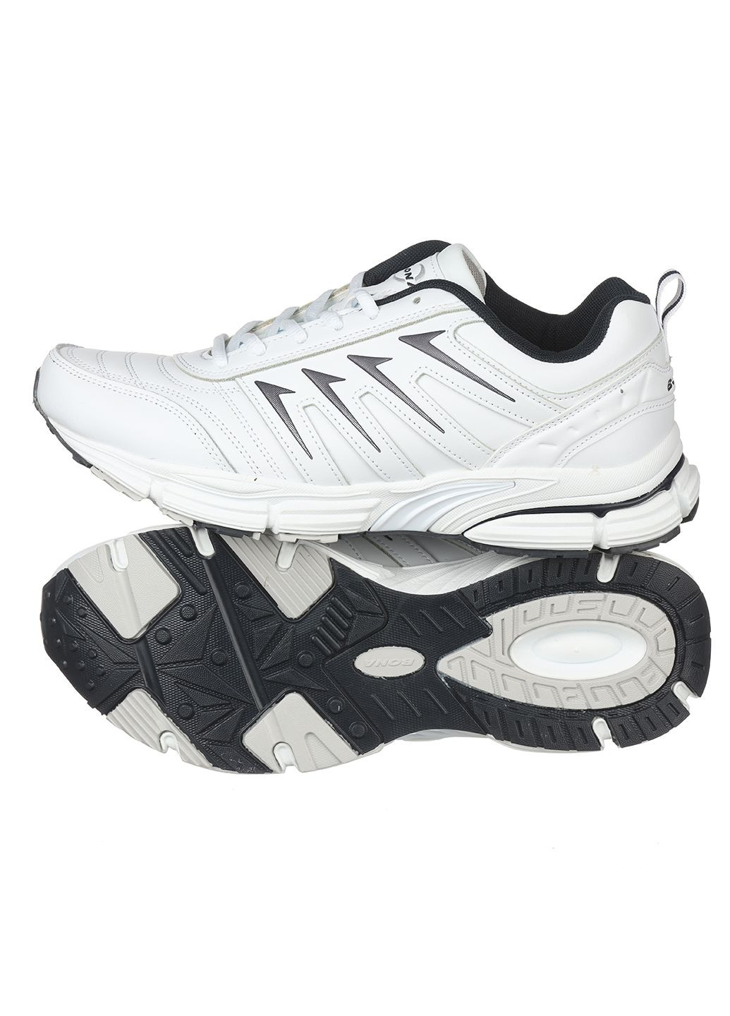 Білі Осінні чоловічі кросівки зі шкіри спортивні Bona
