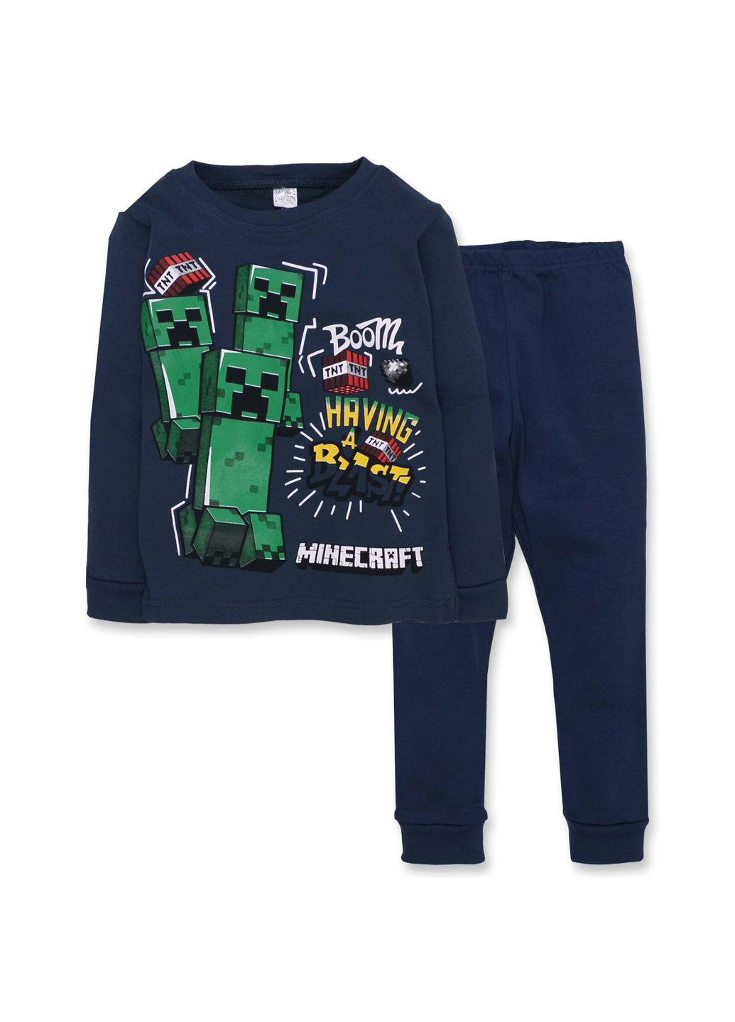 Синя всесезон піжама дитяча татошка - зручна та стильна кофта + брюки JUGO 0105302фкф