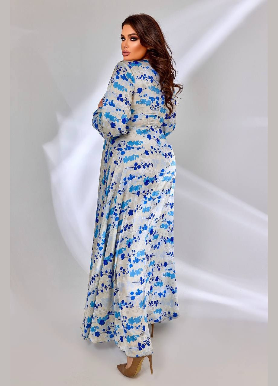 Блакитна жіноча сукня вільного крою колір блакитний р.62/64 452902 New Trend