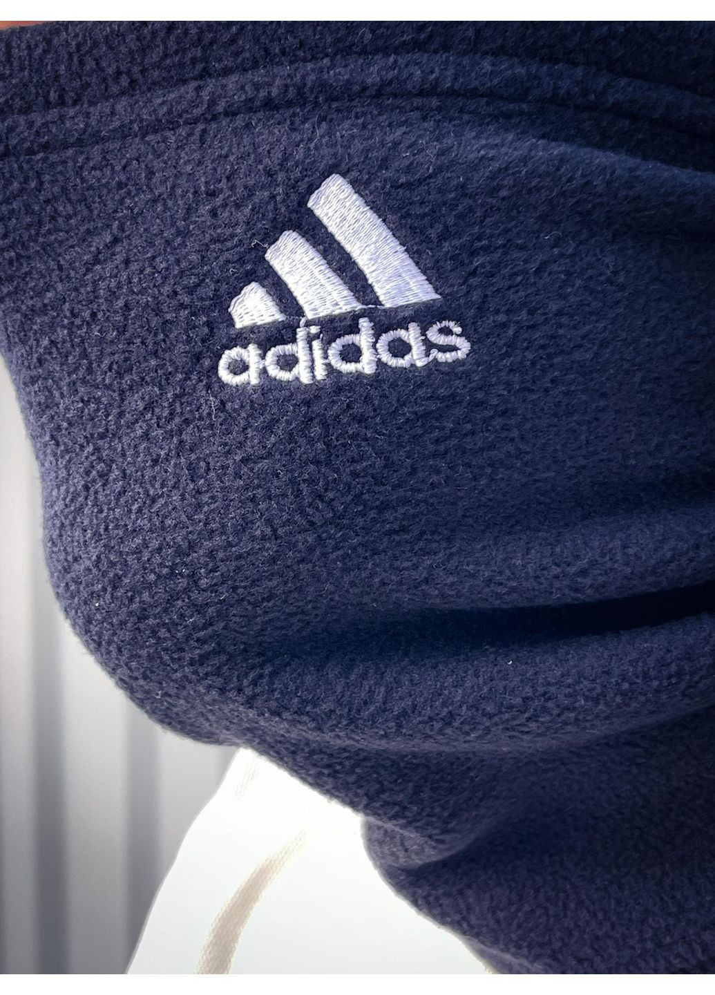 Бафф флисовый теплый с вышитым логотипом синий No Brand Класичний баф (369976335)