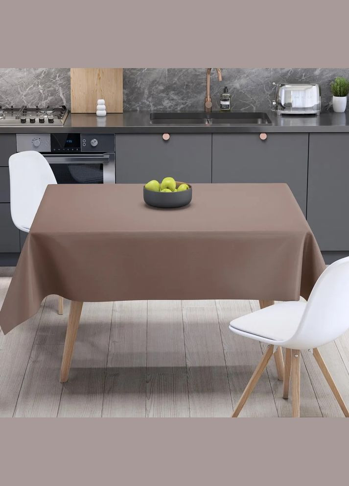 Скатертина водовідштовхувальна Aquastop Brownie С-04190-29830 140х180 см брауні ТЕП (364771442)