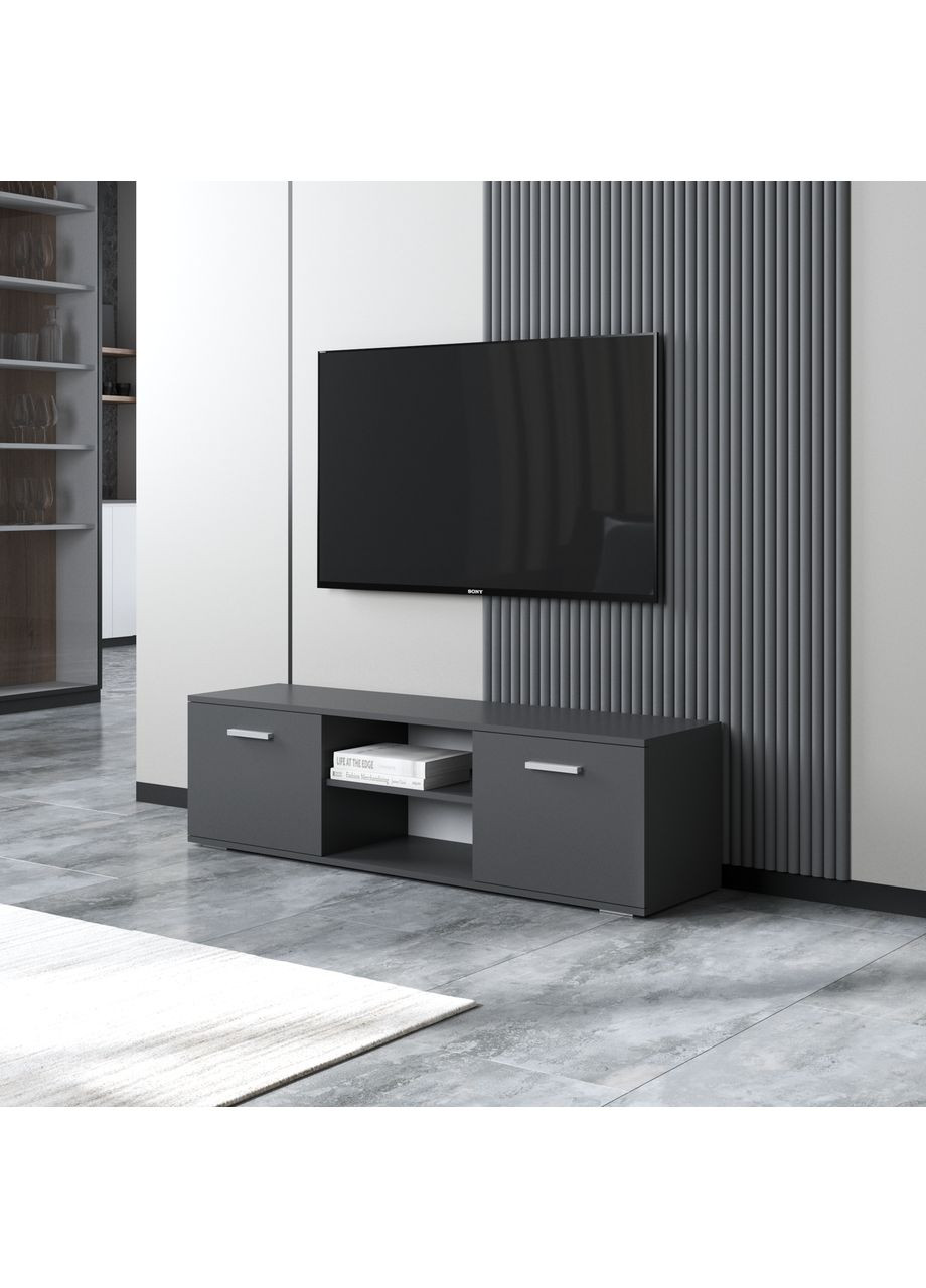 Тумба под телевизор с полками и дверцей 1400x360x400 (hm-106-an) VAYS (363134739)