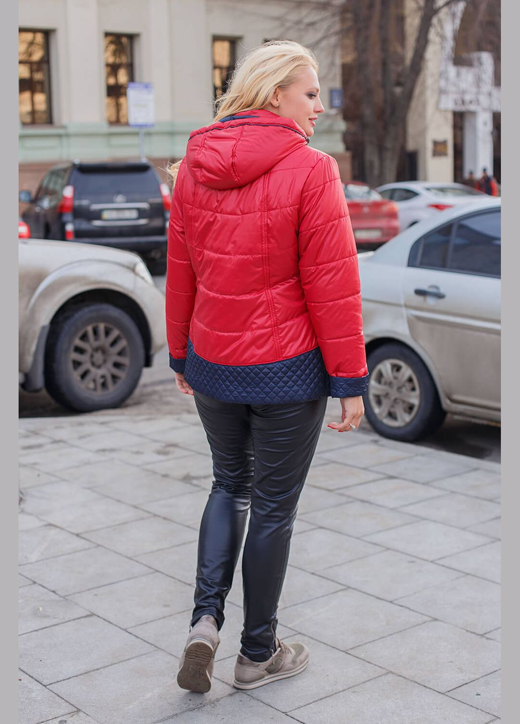 Красная демисезонная куртка анита-2 красный MioRichi