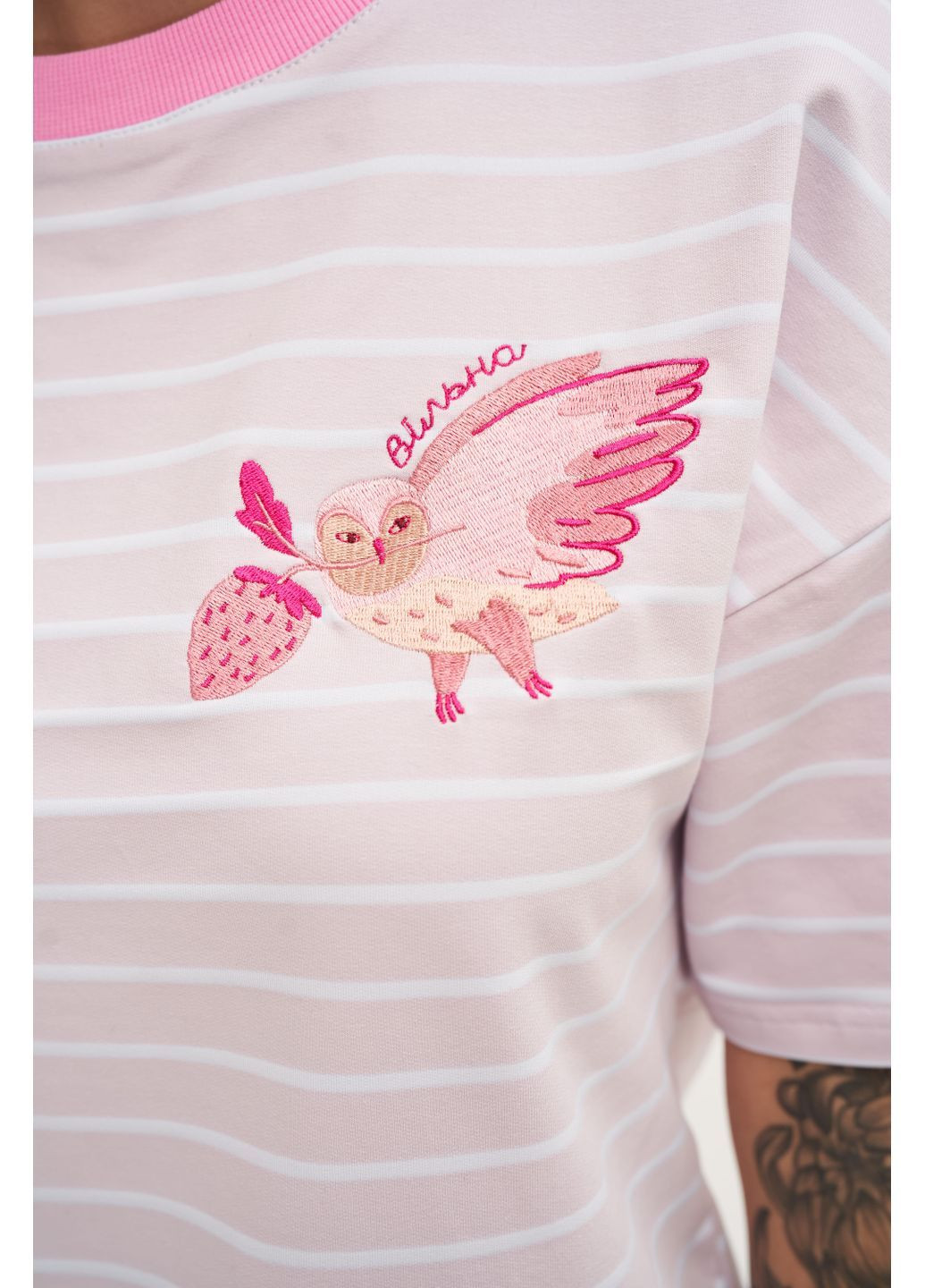 Футболка з вишивкою "Сова. Вільна" SYNONYMS - (365065816)