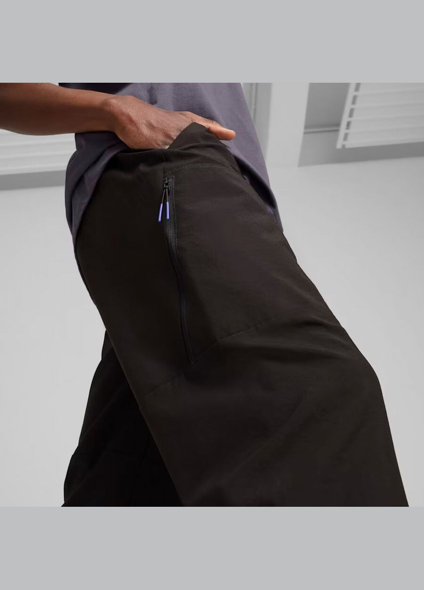 Черные спортивные демисезонные брюки Puma