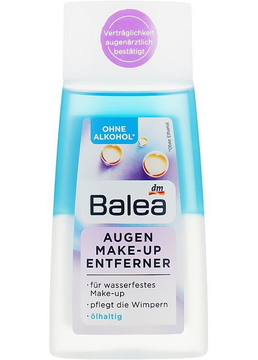 Засіб для зняття водостійкого макіяжу з очей Augen Make-up Entferner 2-Phasen 100ml (820700-17028) Balea (368628126)