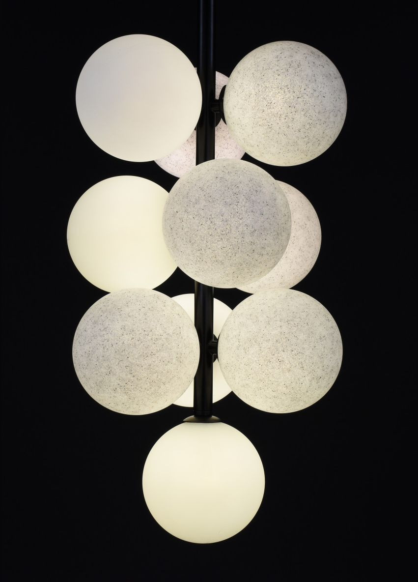 Люстра підвісна на 10 лампочок 27915 Чорний 65-180х28х28 см. Sunnysky (364491907)