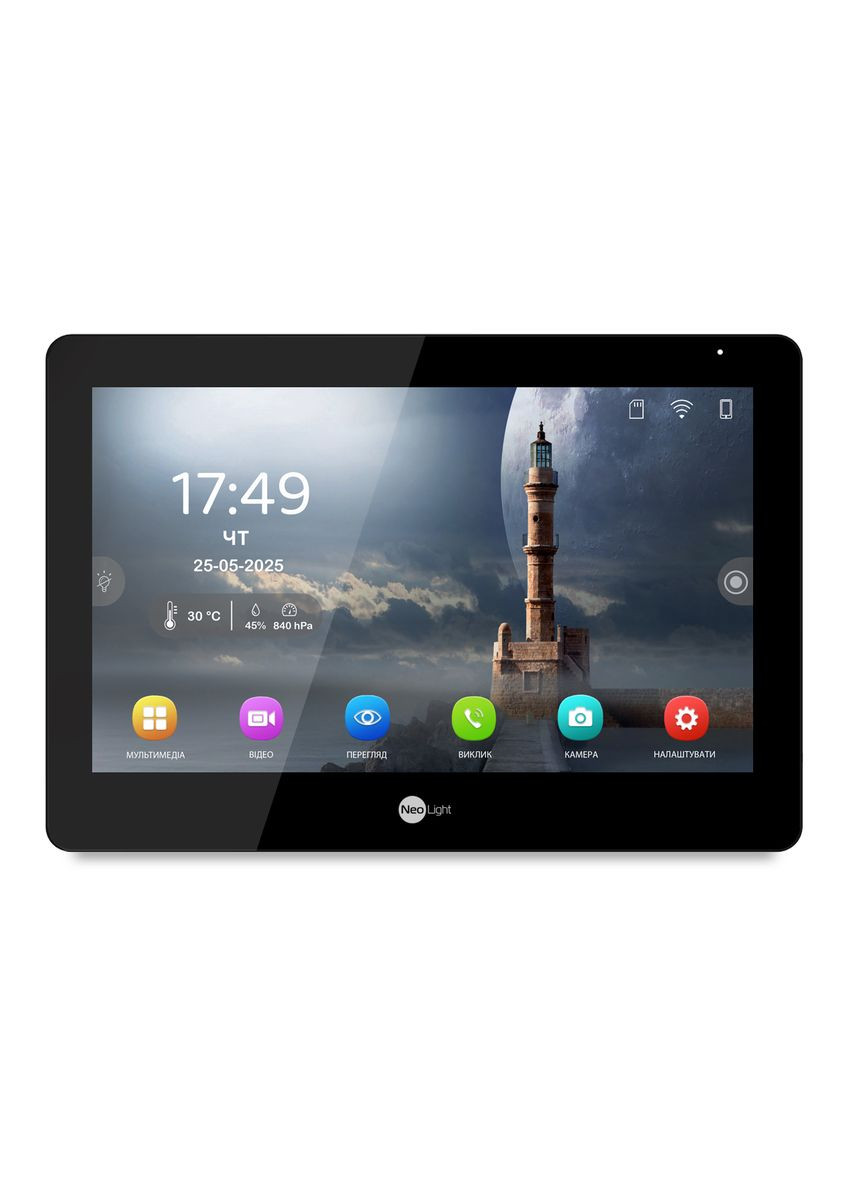 Відеодомофон MEZZO Hybrid Black NeoLight (349443085)