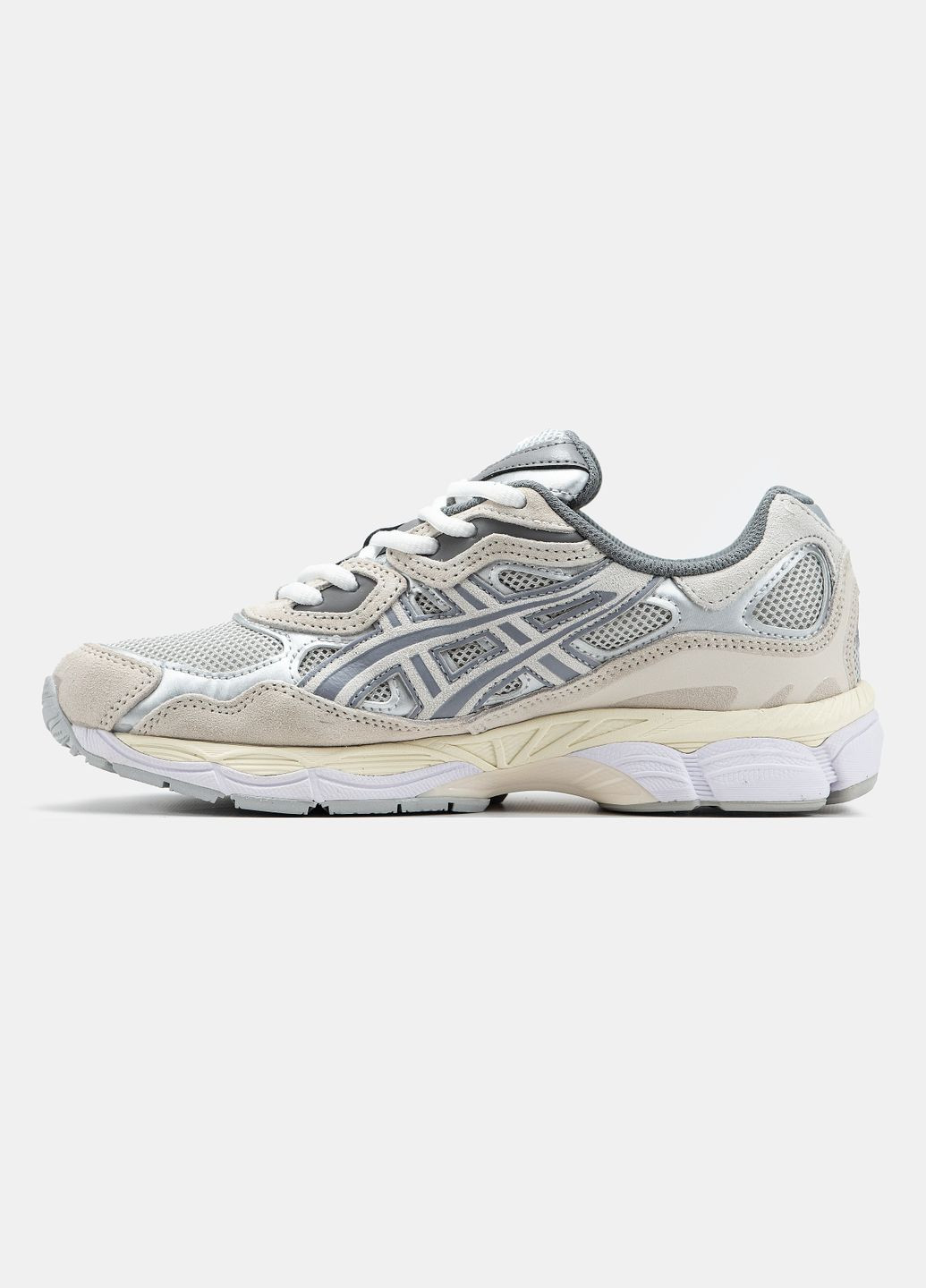 Кросівки жіночі і чоловічі Asics Gel-NYC grey beige | Асікс Гель-НЮК сірі демісезони (316706300)
