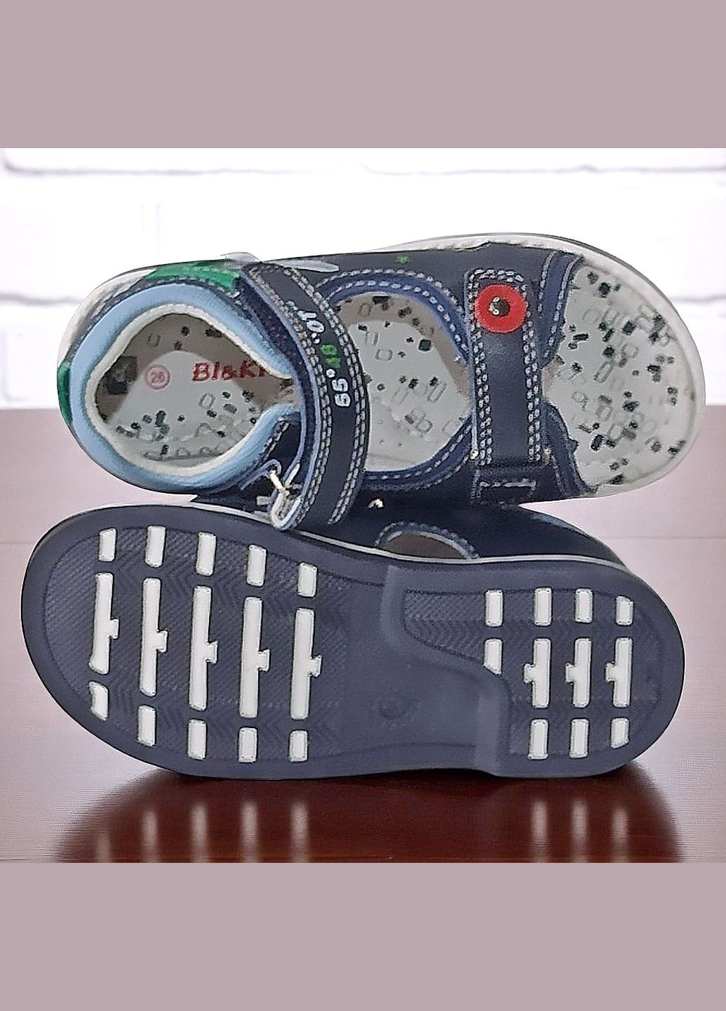 Ортопедичні відкриті босоніжки для хлопчика сандалі на липучках bi&ki Biki (335077421)