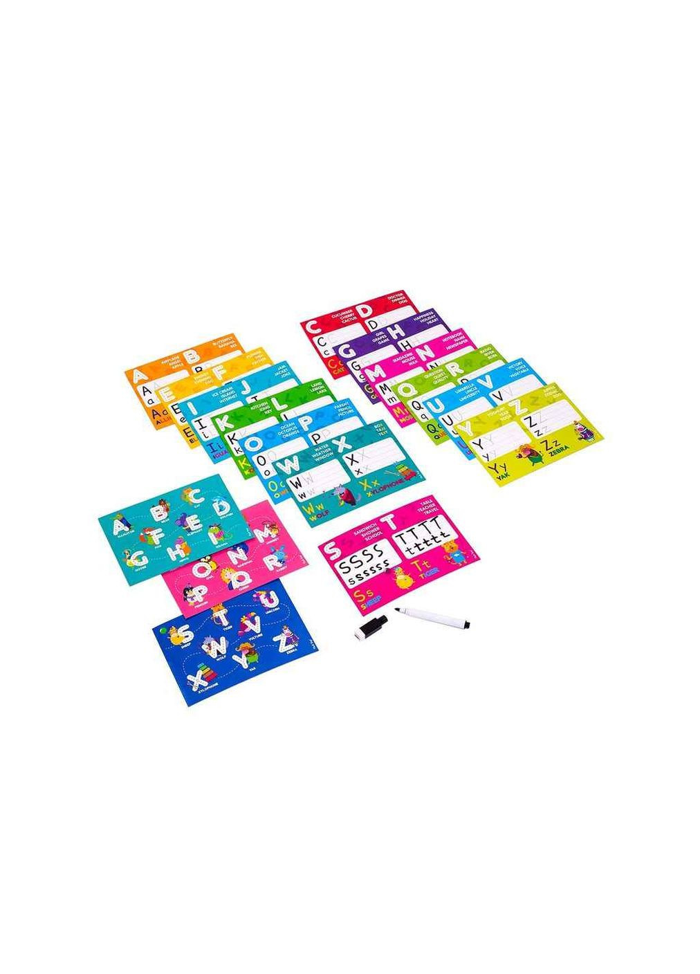 Игра развивающая "Пиши и вытирай. Английский алфавит" VT5010-23 (укр) Vladi toys (369620072)