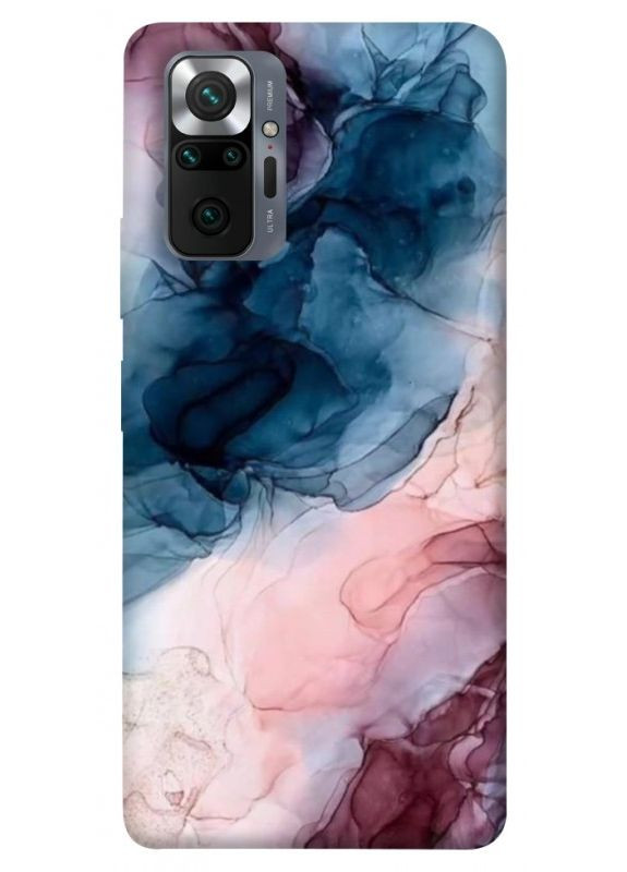 Чехол с принтом для Xiaomi Redmi Note 10 Pro для Сяоми, ксиоми редми ноте 10 о Розово-голубые разводы No Brand (338612773)