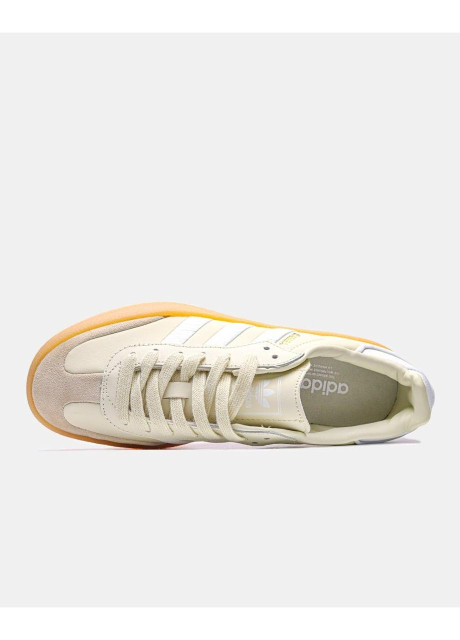 КРОСІВКИ ЖІНОЧІ ADIDAS SAMBA WONDER WHITE SILVER METALLIC АДІДАС САМБА No Brand бежеві демісезони (367171786)