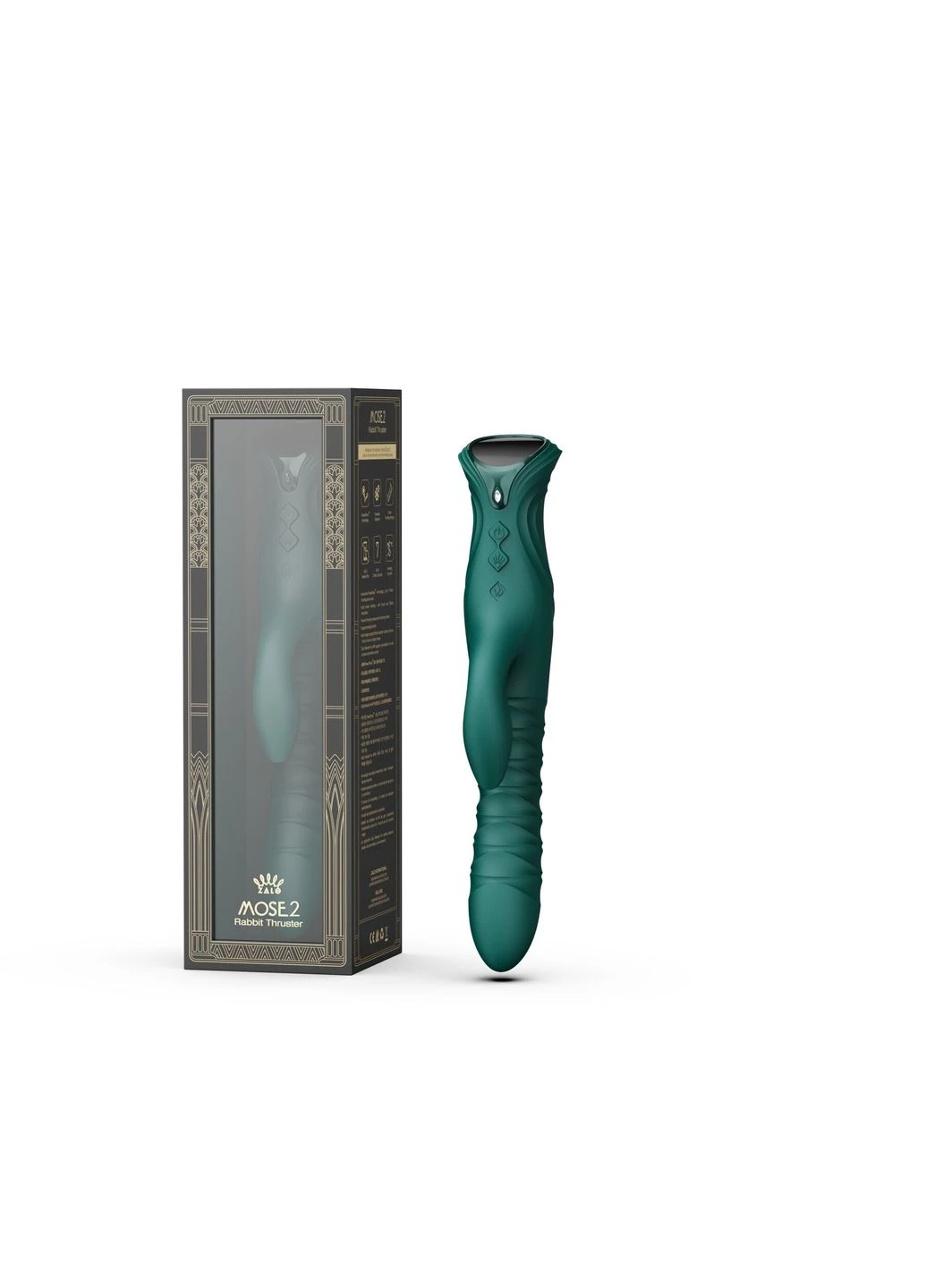 Пульсатор-кролик с вибрацией Mose 2 Turquoise Green Zalo (360549883)
