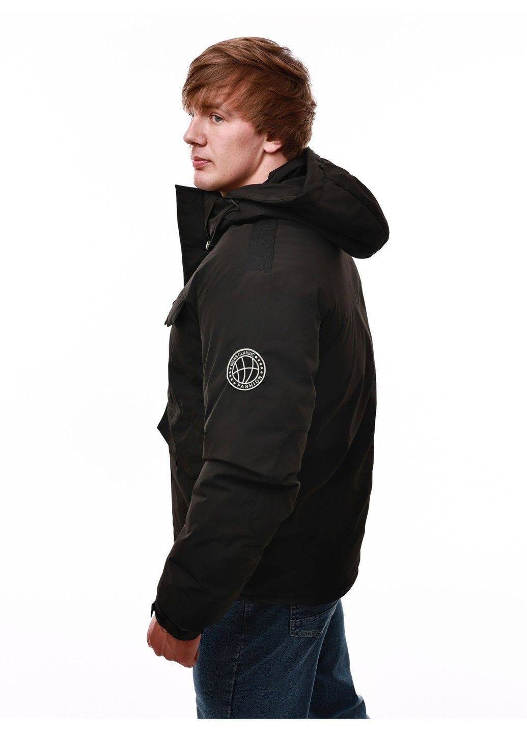 Черная куртка зимняя мужская Fashion