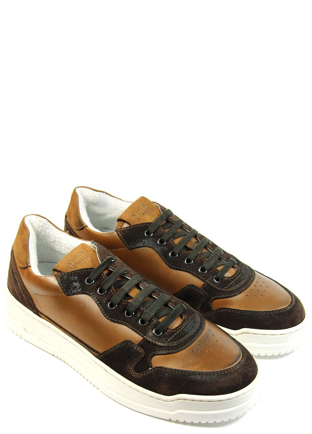 Коричневі чоловічі кеди assist suola bianca Pantofola D'oro