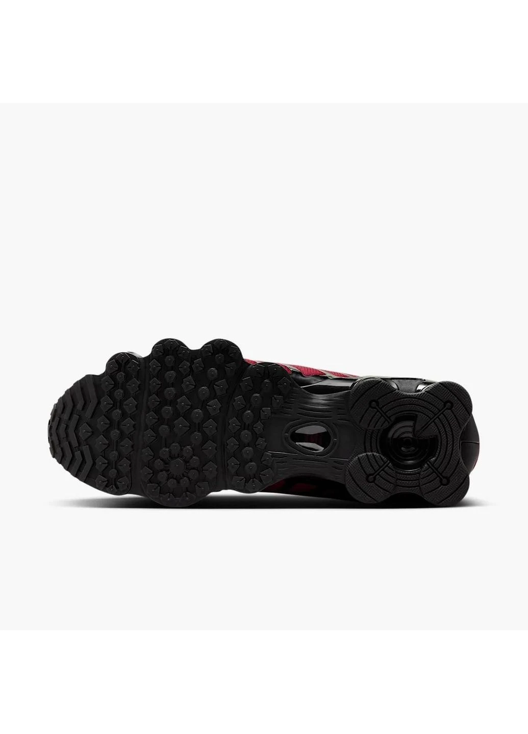 Чорні кросівки чоловічі shox tl university black/red adidas