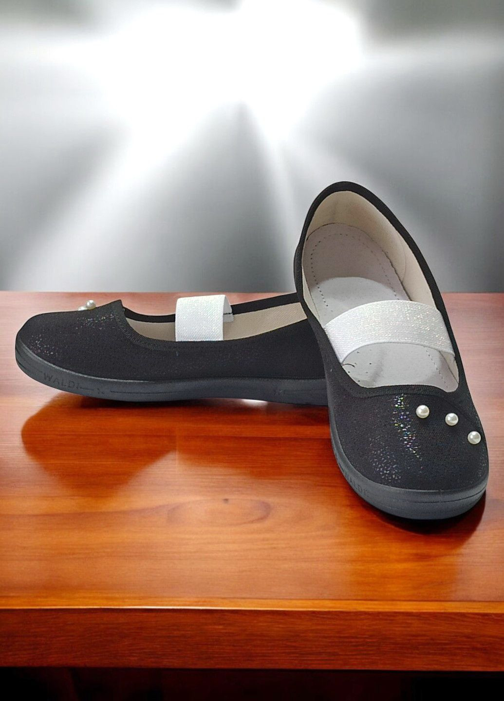 Дитячі ортопедичні тапочки капчики на гумці для дівчинки до школи на змінку Waldi (327432040)