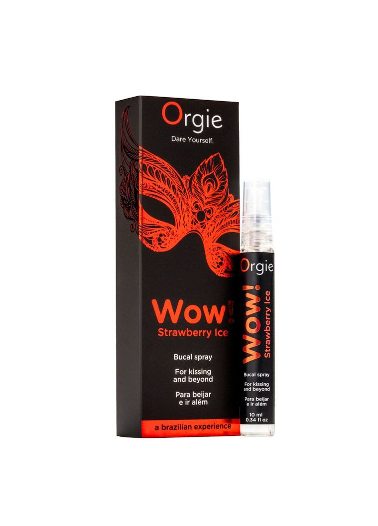 Спрей для орального секса Wow! Strawberry Ice (10 мл) с охлаждающим эффектом Orgie (366875635)
