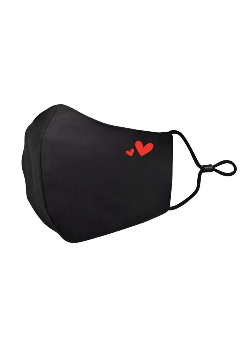 Защитная маска для лица черная с рисунком (унисекс) No Brand (314806863)