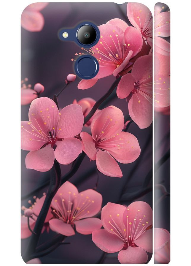 3D пластиковый матовый чехол 'Пурпурная сакура' для Endorphone huawei honor 6c pro (294845833)