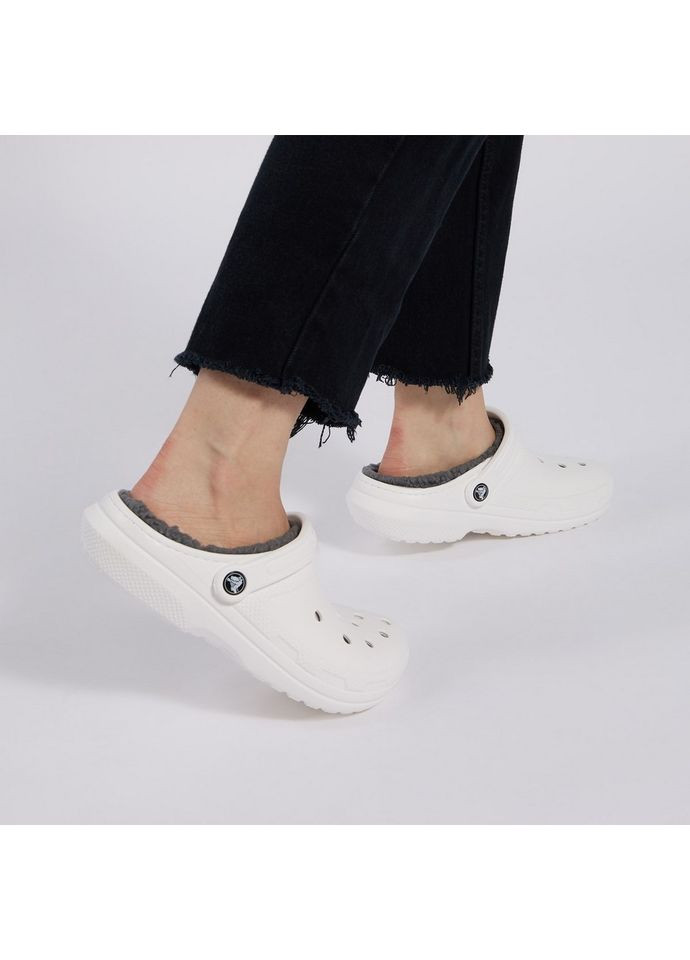 Жіночі крокси утеплені Сині Classic Clogs Navy Crocs Lined (349724284)