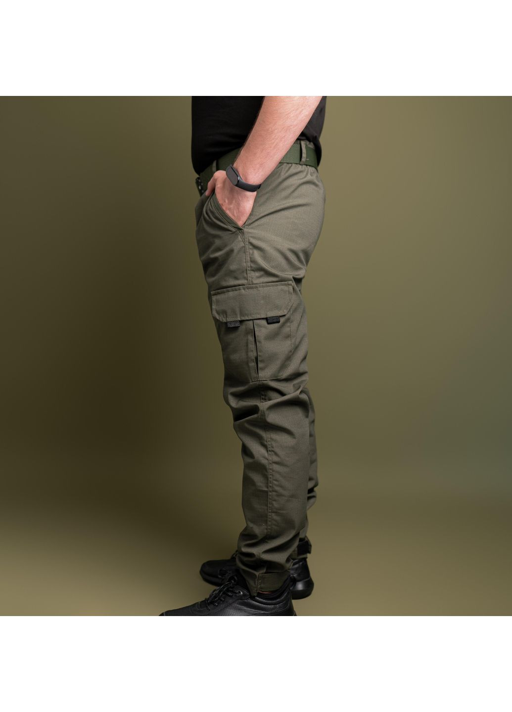 Оливковые повседневный, кэжуал зимние джоггеры, карго брюки Rextim
