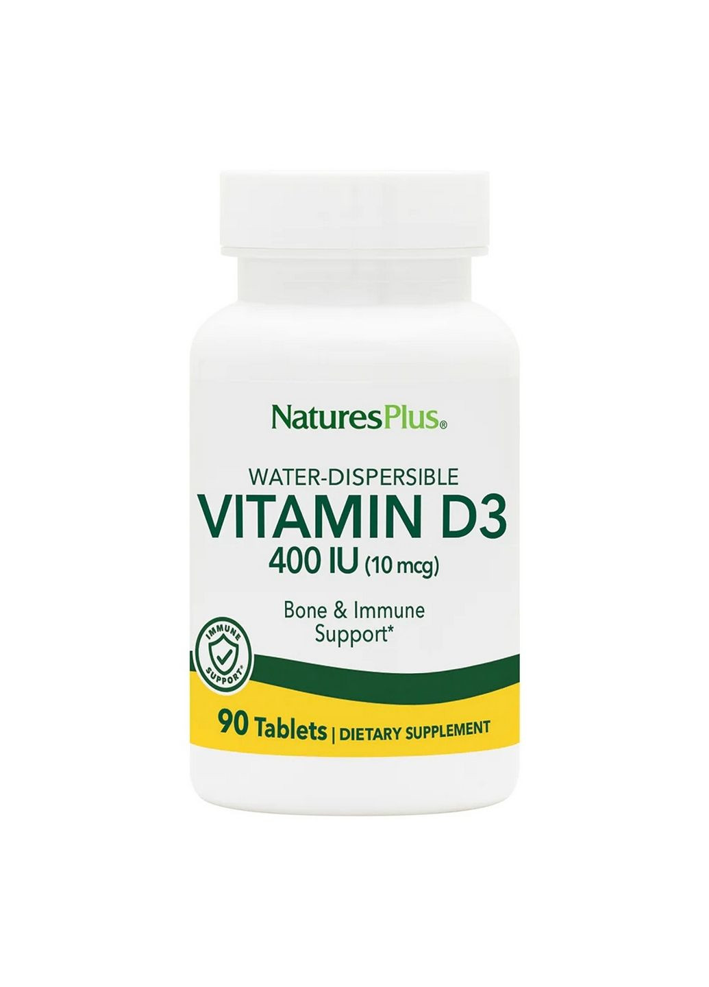 Вітаміни та мінерали Vitamin D3 400 IU, 90 таблеток Natures Plus (294926907)