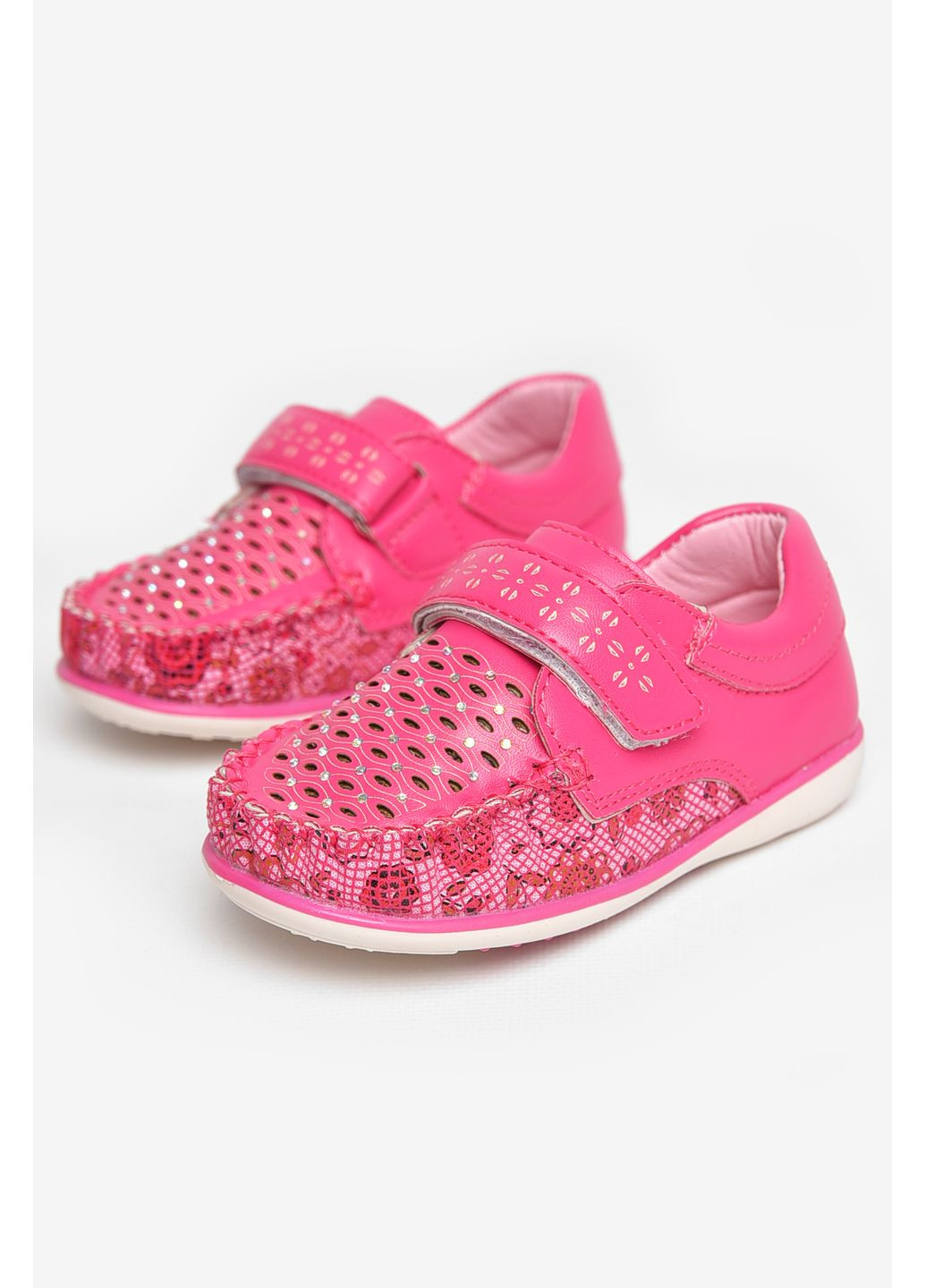 Мокасины детские для девочки розового цвета Let's Shop (371595271)