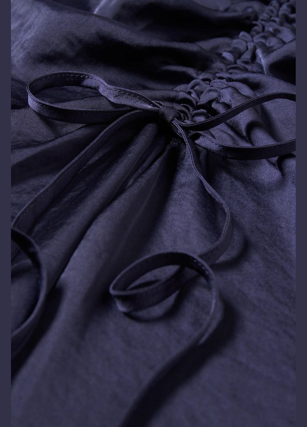 Темно-синее кэжуал атласное платье миди C&A однотонное