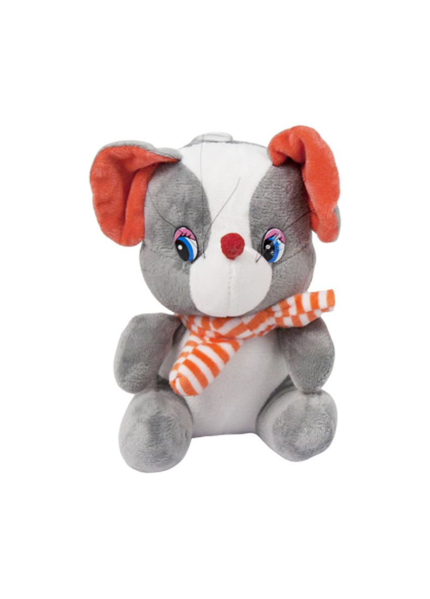 М'яка іграшка Мишка з бантом 15 см (сірий) (H-23) MIC (362427695)
