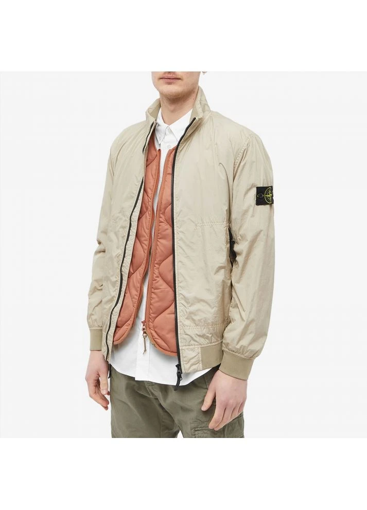 Бежева демісезонна куртка crinkle reps jacket beige 781542822-v0092 Stone Island