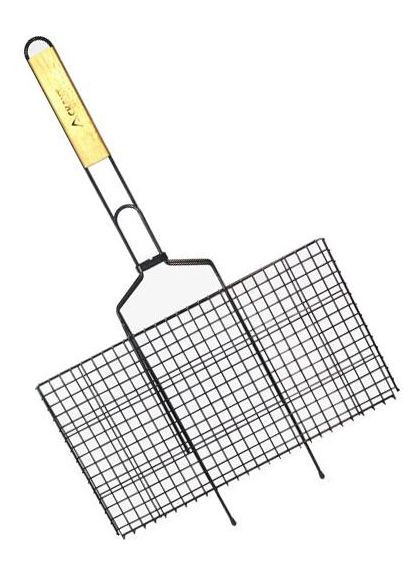 Решетка для барбекю Kamille с антипригарным покрытием 46х25.5 см для мангала гриль для пикника Scout (368977325)